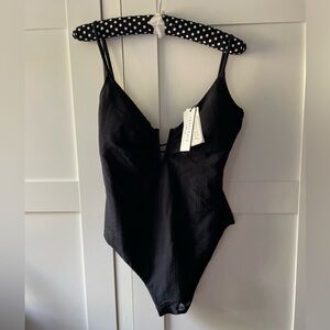 NWT•Sanctuary Refresh Rib V-Wire Mio One-Piece Swimsuit